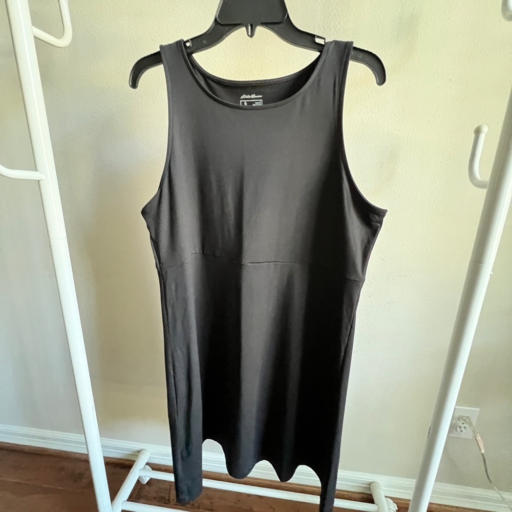 Eddie Bauer size L Black A line dress